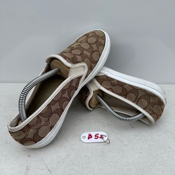 COACH Chrissy Signature Outline Slip On Loafer - Women’s 8 - Picture 1 of 8